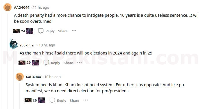 Imran Khan Cypher Case Sentence Reddit Comments